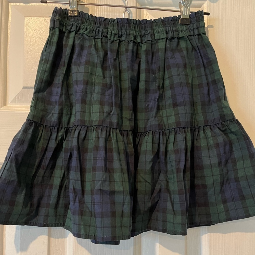 J Crew Crewcuts size L holiday plaid skirt